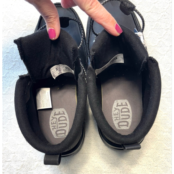 NWT/NIB Hey Dude Black BradleyClassic Tumbled Boots Men's Size 13 - Picture 4 of 10